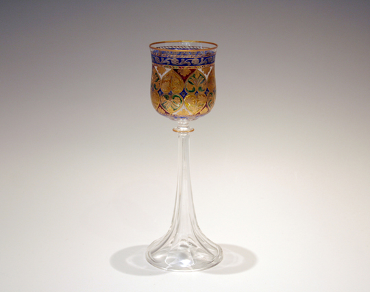 装飾ガラス「イスラム文様ワイングラス」