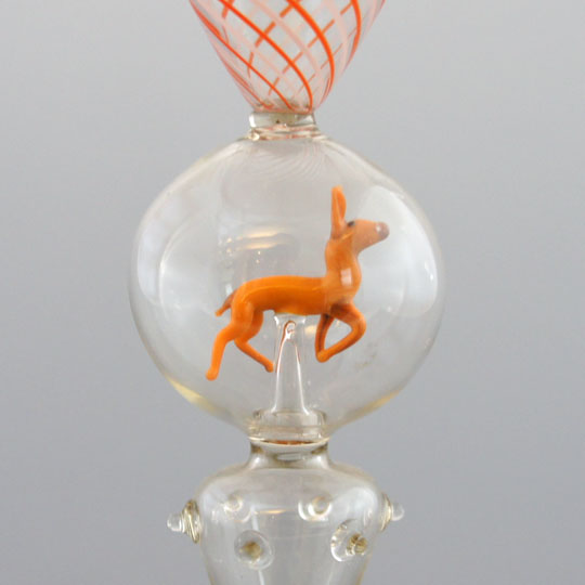 装飾ガラス「動物フィギュア入りグラス」