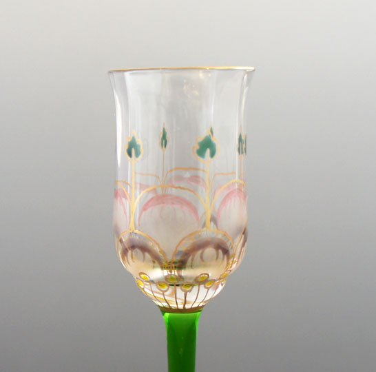 装飾ガラス「花文様リキュールグラス」