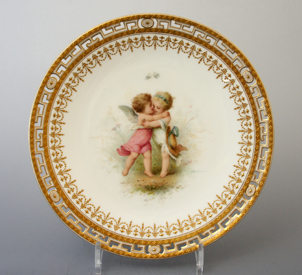 陶磁器「天使文装飾絵皿」