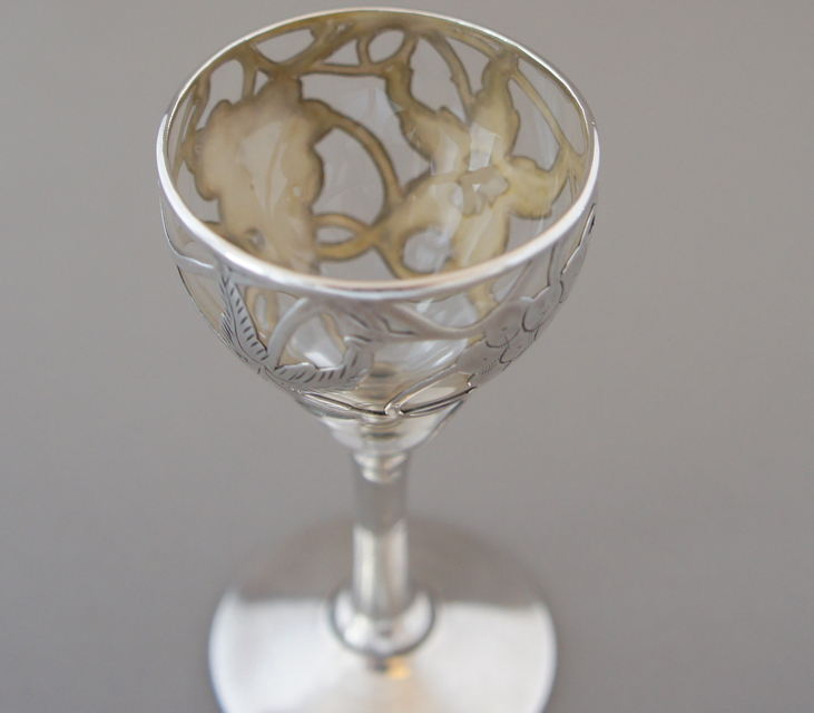 グラスウェア「葡萄装飾 リキュールグラス」