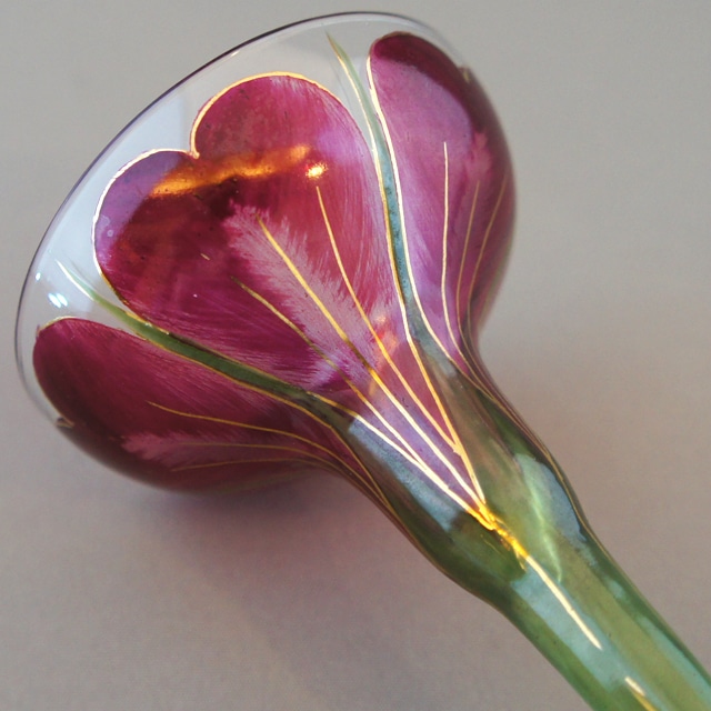 装飾ガラス「花文様 リキュールグラス」