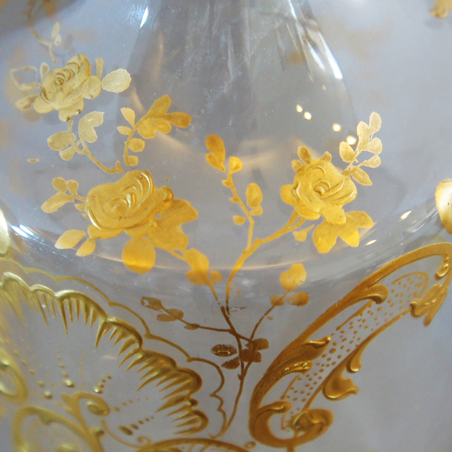 装飾ガラス「金彩装飾 ボトル」
