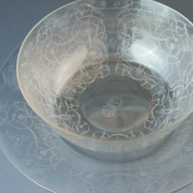 グラスウェア「ミケランジェロ Michelangelo  鉢と皿」