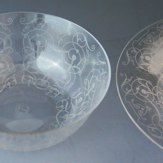 グラスウェア「ミケランジェロ Michelangelo  鉢と皿」