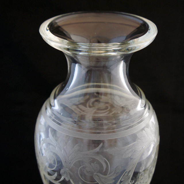 装飾ガラス「グラヴィール装飾 花瓶」