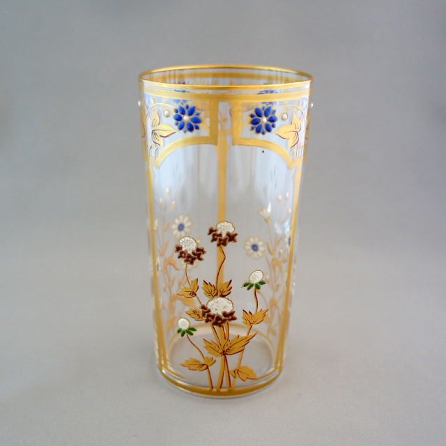 オールド・バカラ  レア型 エンパイア 金彩装飾グラス 13.7cm タンブラー