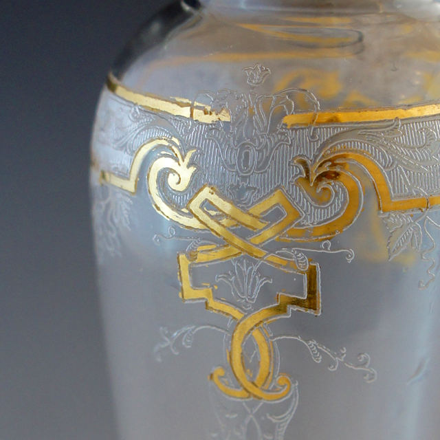 グラスウェア「金彩装飾 リキュールボトル」