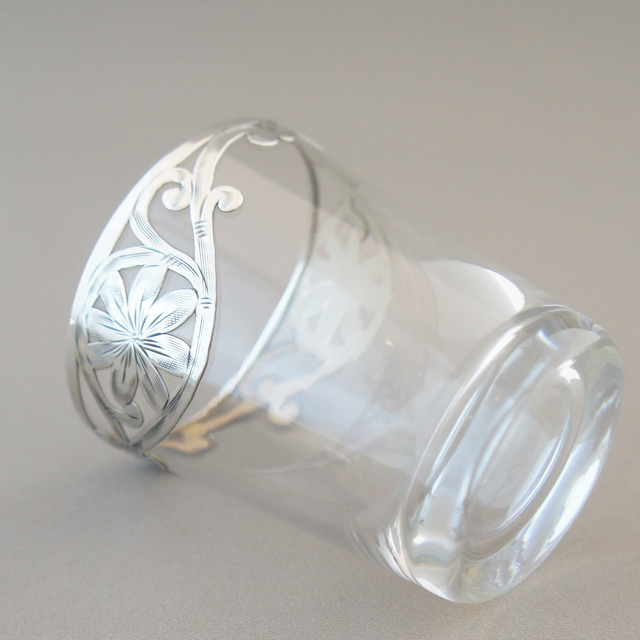 グラスウェア「銀巻き装飾 ショットグラス 高さ6cm」