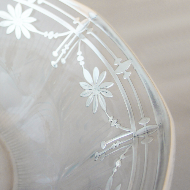 グラスウェア「銀巻き装飾 鉢」