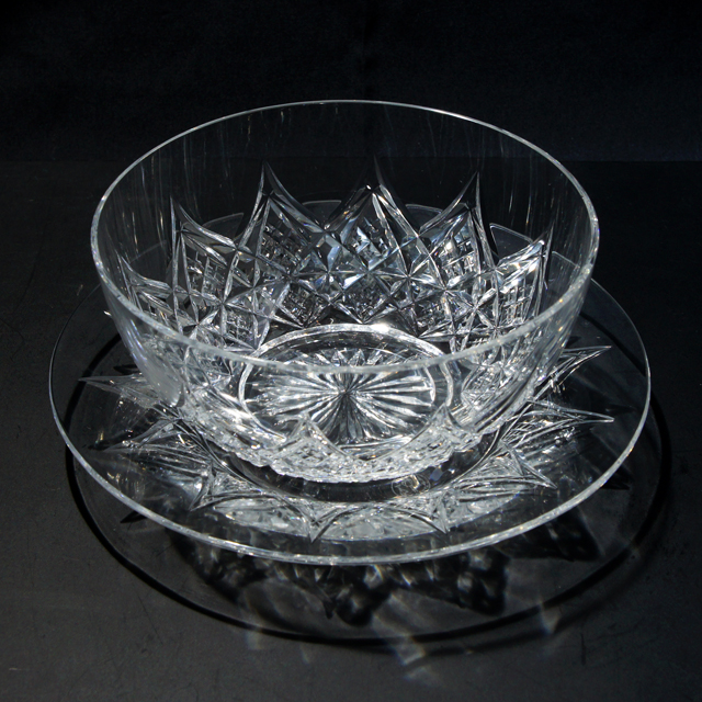 グラスウェア「カット装飾 皿」