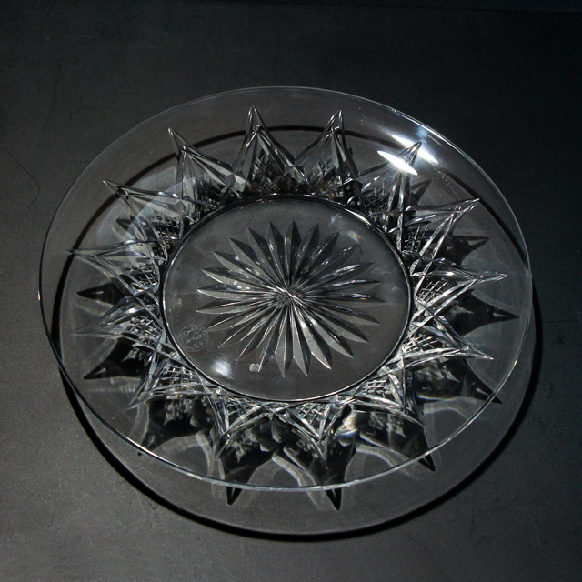 グラスウェア「カット装飾 皿」