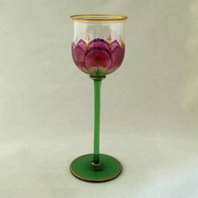 グラスウェア「エナメル装飾 ワイングラス」