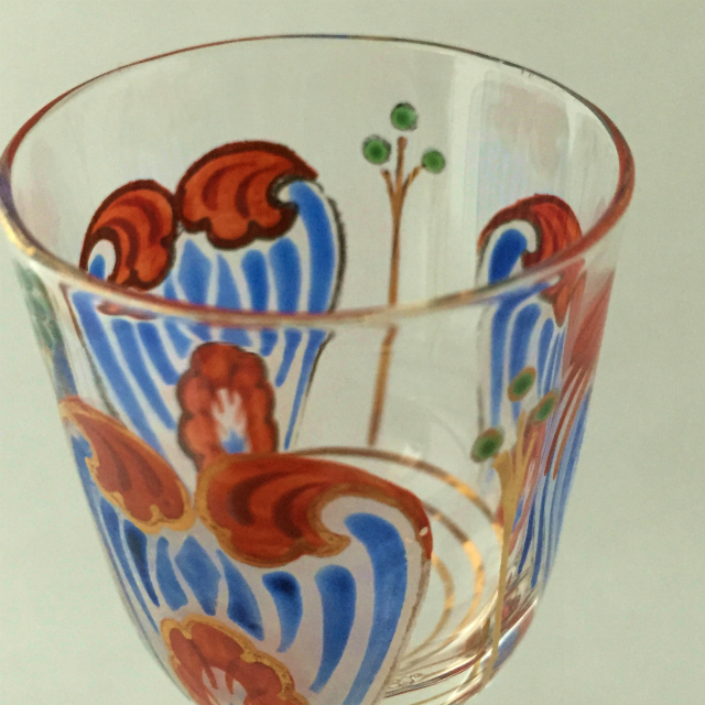 グラスウェア「エナメル装飾 リキュールグラス」