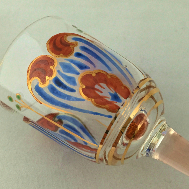 グラスウェア「エナメル装飾 リキュールグラス」
