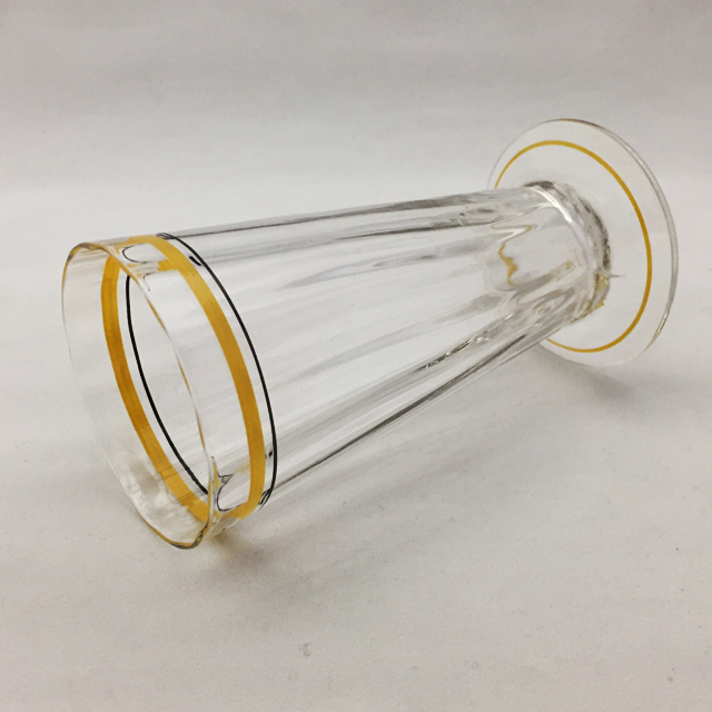 グラスウェア「フルートグラス（黄エナメル）高さ10.5cm（容量90ml）」