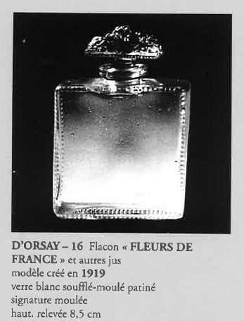 グラスウェア「香水瓶 フランスの花」