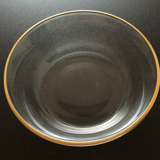 グラスウェア「金彩 小鉢&小皿 6客セット」