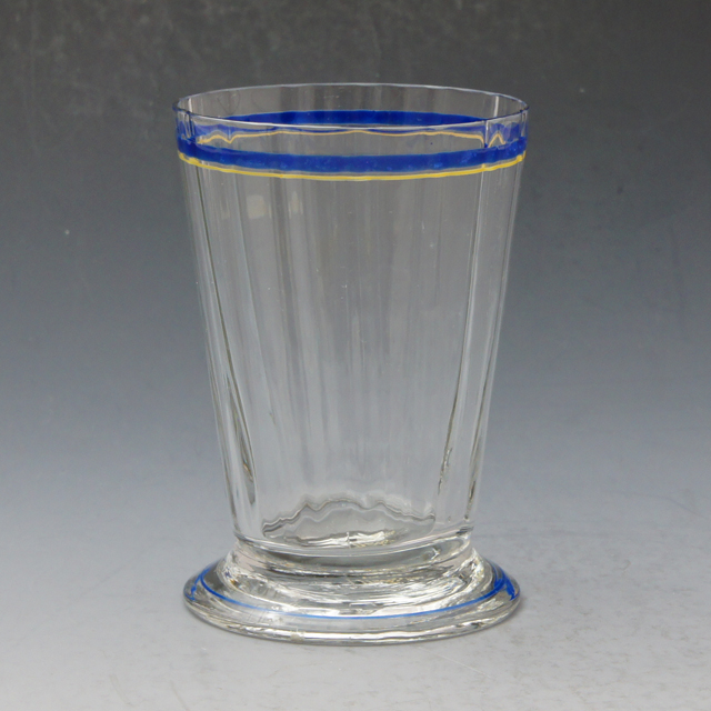 グラスウェア「ブルーライン グラス 高さ10.5cm（容量約200ml）」
