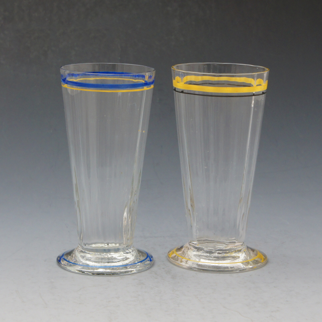 グラスウェア「ブルーライン フルートグラス 高さ10.8cm（容量約80ml）」