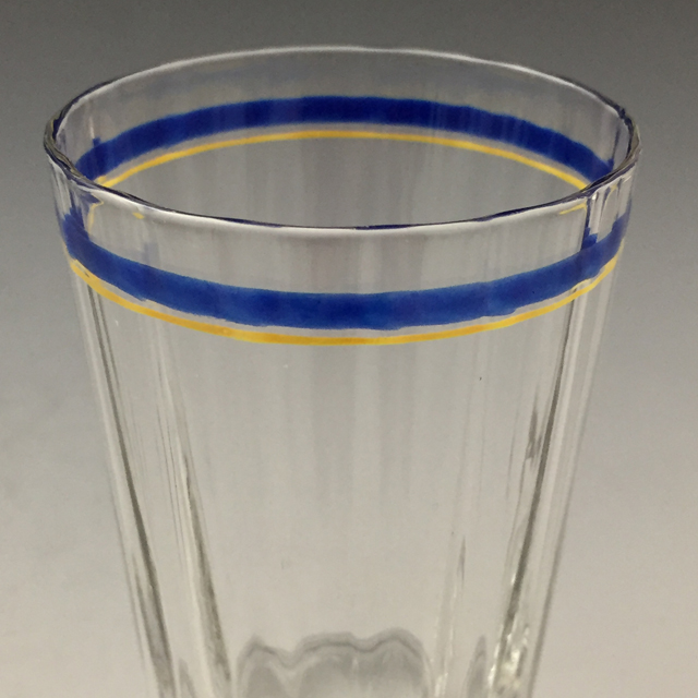 グラスウェア「ブルーライン グラス 高さ8cm（容量約60ml）」