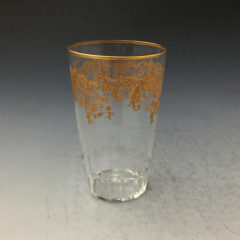 オールド・バカラ  レア型 エンパイア 金彩装飾グラス 13.7cm タンブラー