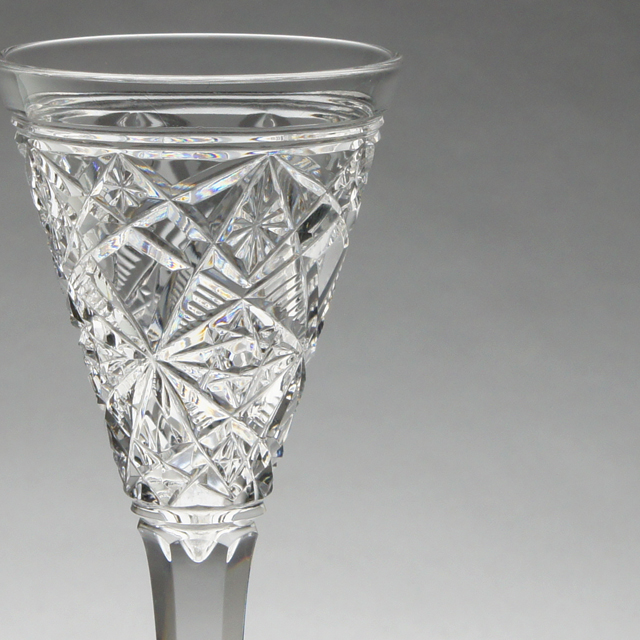 グラスウェア「カット装飾 リキュールグラス 高さ13.4cm（容量15ml）」