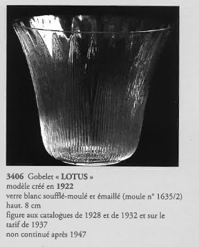 グラスウェア「ロータス LOTUS ゴブレット H7.6cm（160ml）」