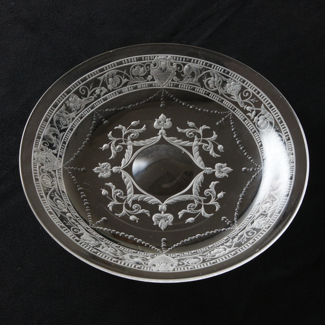 グラスウェア「【Rare】ボーヌ Model-BEAUNE 皿 直径18.8cm」