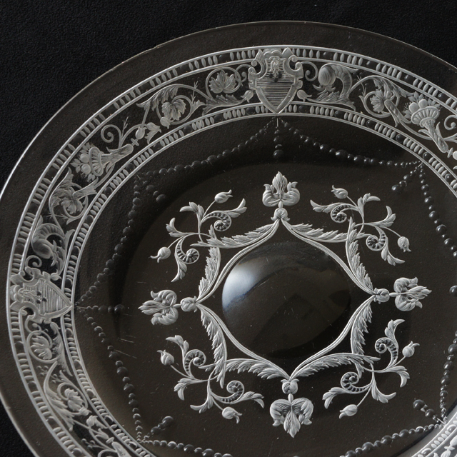 グラスウェア「【Rare】ボーヌ BEAUNE 皿 直径18.8cm」