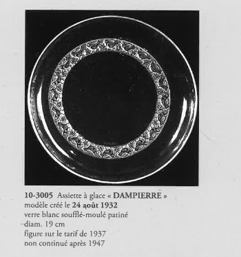 グラスウェア「ダンピエール DAMPIERRE 皿」