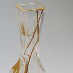 オールドバカラ「花文ジャポニズム 花瓶(model-s.913)」《アンティック 