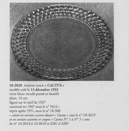 グラスウェア「カクタス CACTUS 皿 直径16.2cm」