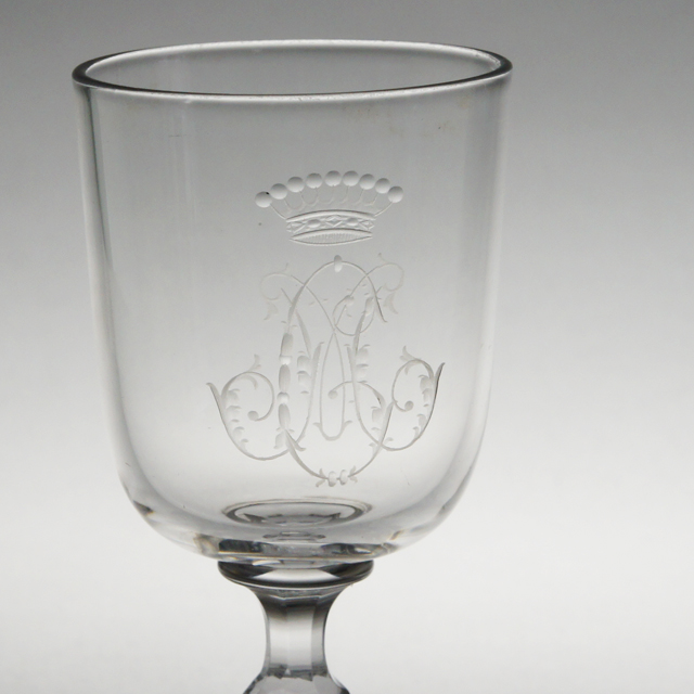 グラスウェア「Cylindrique 王冠装飾グラス H9cm（35ml）」