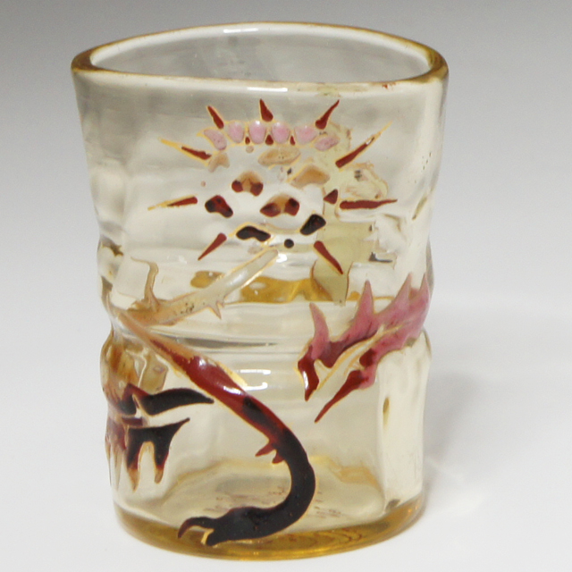 グラスウェア「薊にロレーヌ十字扁壷型リキュールグラス 30ml」