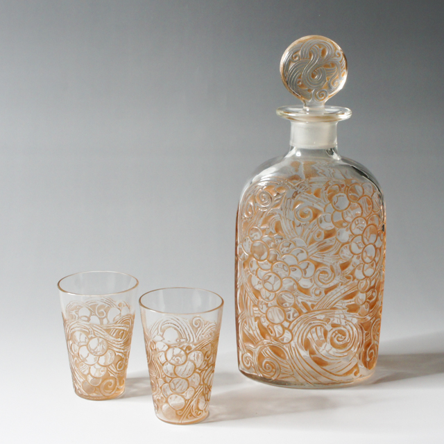 グラスウェア「ブドウ カラフ&ゴブレット セット」