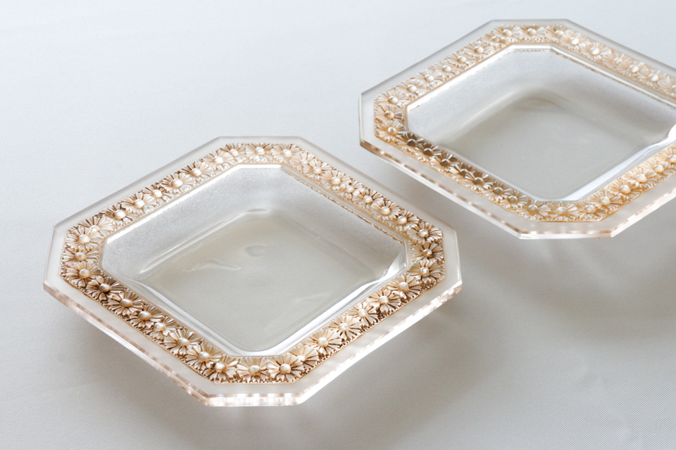 グラスウェア「パクレット PAQUERETTES 皿 w15.7cm」