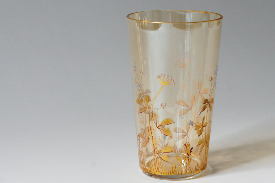 グラスウェア「草花文ゴブレット」