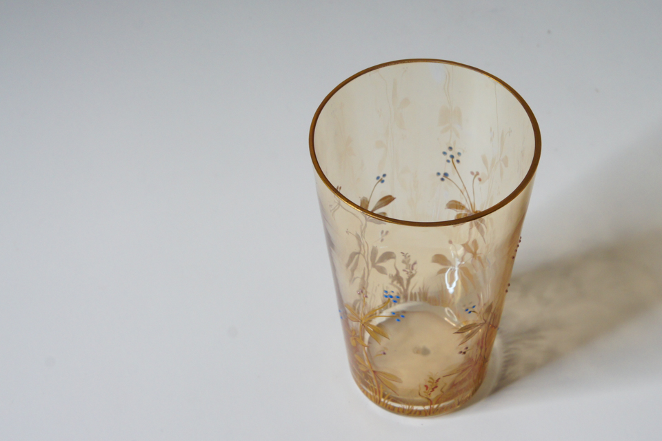 グラスウェア「草花文ゴブレット」