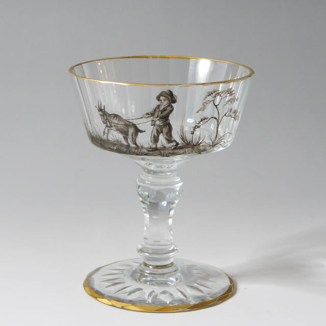 【★最終価格★】日本ガラス　アンティーク　オパルーセント　乳白色　7客 ☆最終価格☆】日本ガラス アンティーク オパルーセント 乳白色 7客