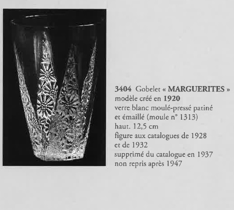 グラスウェア「マーガレット MARGUERITES ゴブレット」