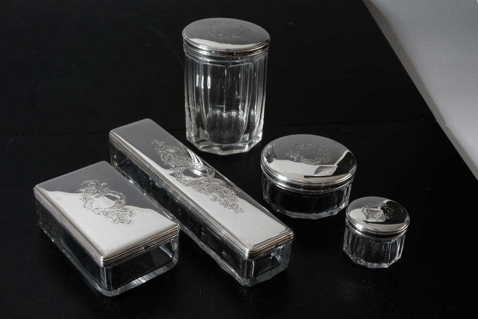 シルバー「ジュエリーボックス(円/深)直径7cm」