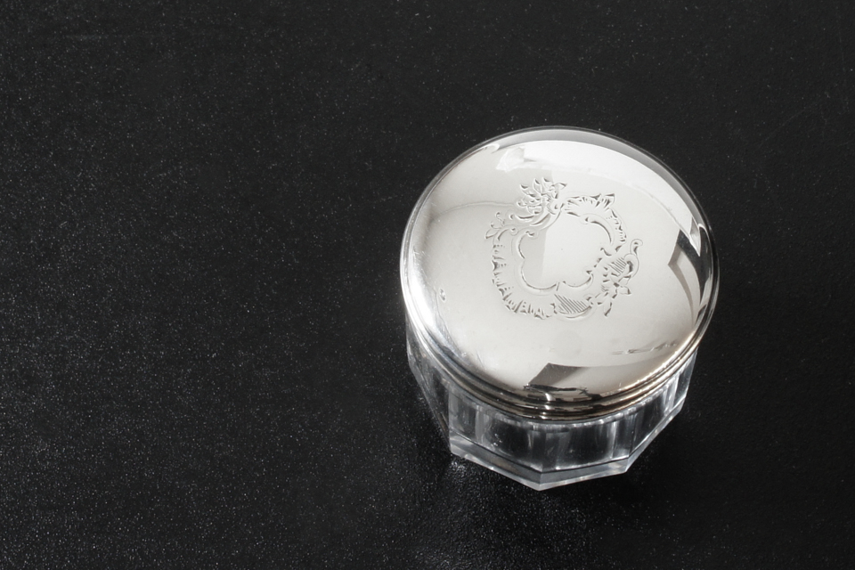 シルバー「ジュエリーボックス(円/小)直径4.3cm」