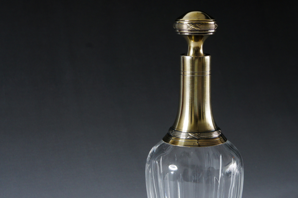 グラスウェア「銀装飾 リキュールセット」