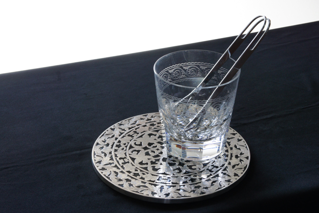 グラスウェア「ボトルコースター(特大サイズ)W 20 ㎝」