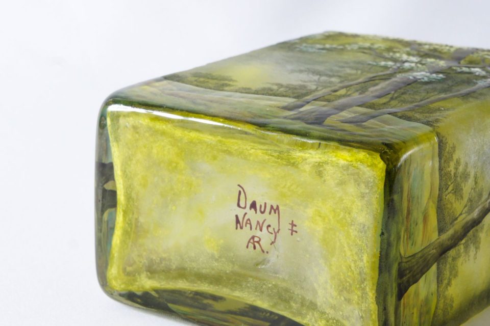 アールヌーヴォー「夏景色木立角形花瓶」