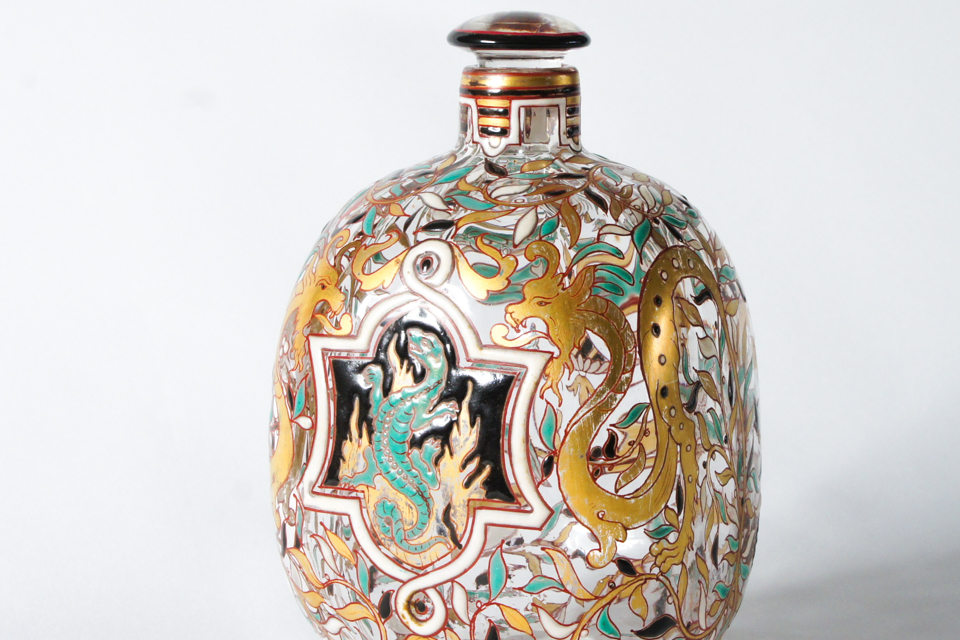 アールヌーヴォー「サラマンダー文香水瓶」