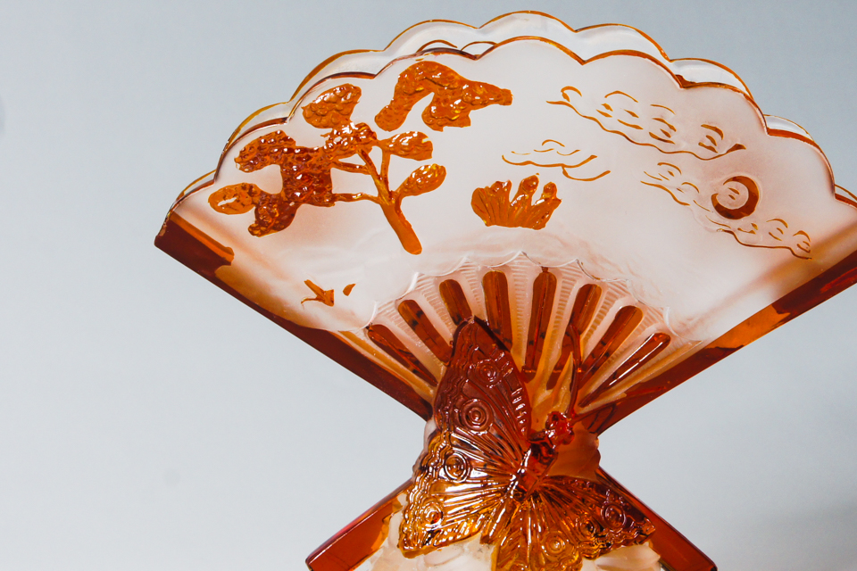 オールドバカラ「エヴァンタイユ EVENTAIL 花瓶」《アンティックかとう》