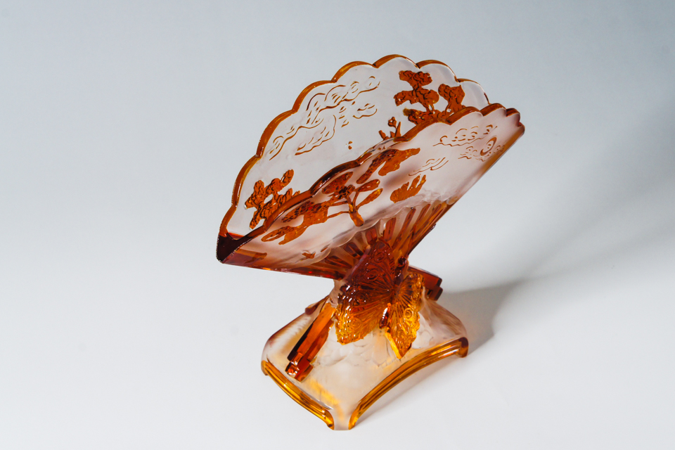 オールドバカラ「エヴァンタイユ EVENTAIL 花瓶」《アンティックかとう》