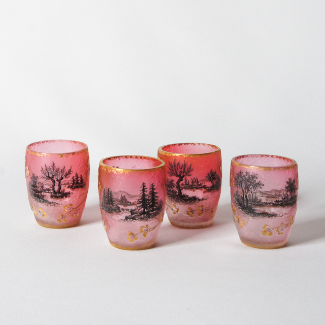 グラスウェア「湖水風景酒杯」